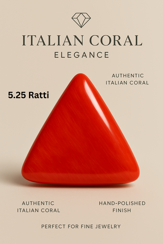 Natural Italian Coral (Triangle)