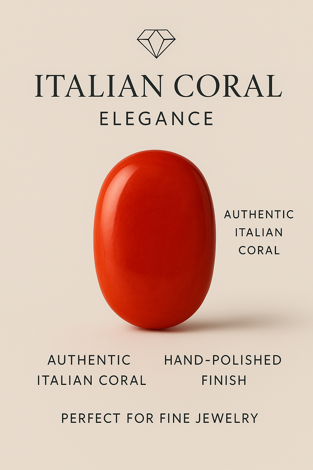 Natural Italian Coral (Flat)