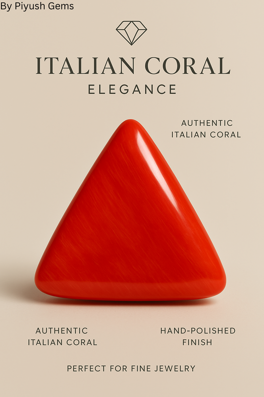 Natural Italian Coral (Triangle)